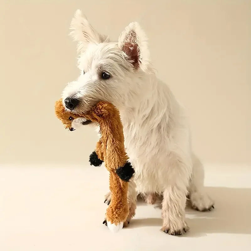 Plush Interactive Toy - Squeaky Animal Chew