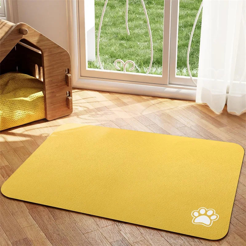 Absorbent Water Mat - Quick Dry Pet Placemat