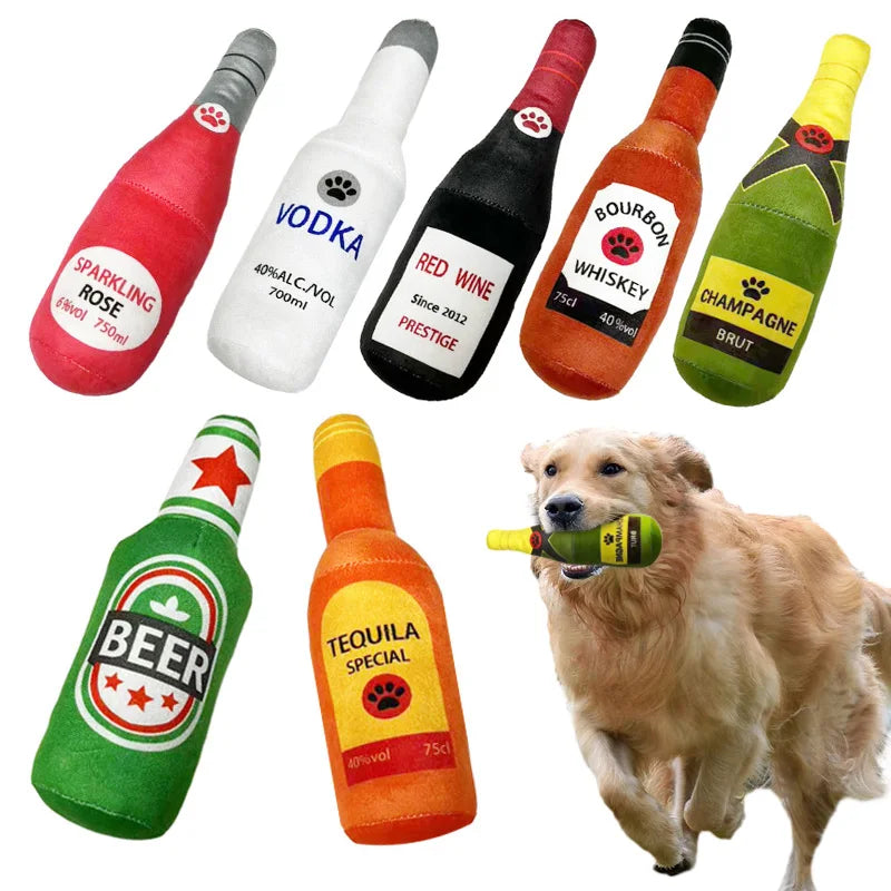 Beer Bottle Dog Toy - Fun Viral Toys