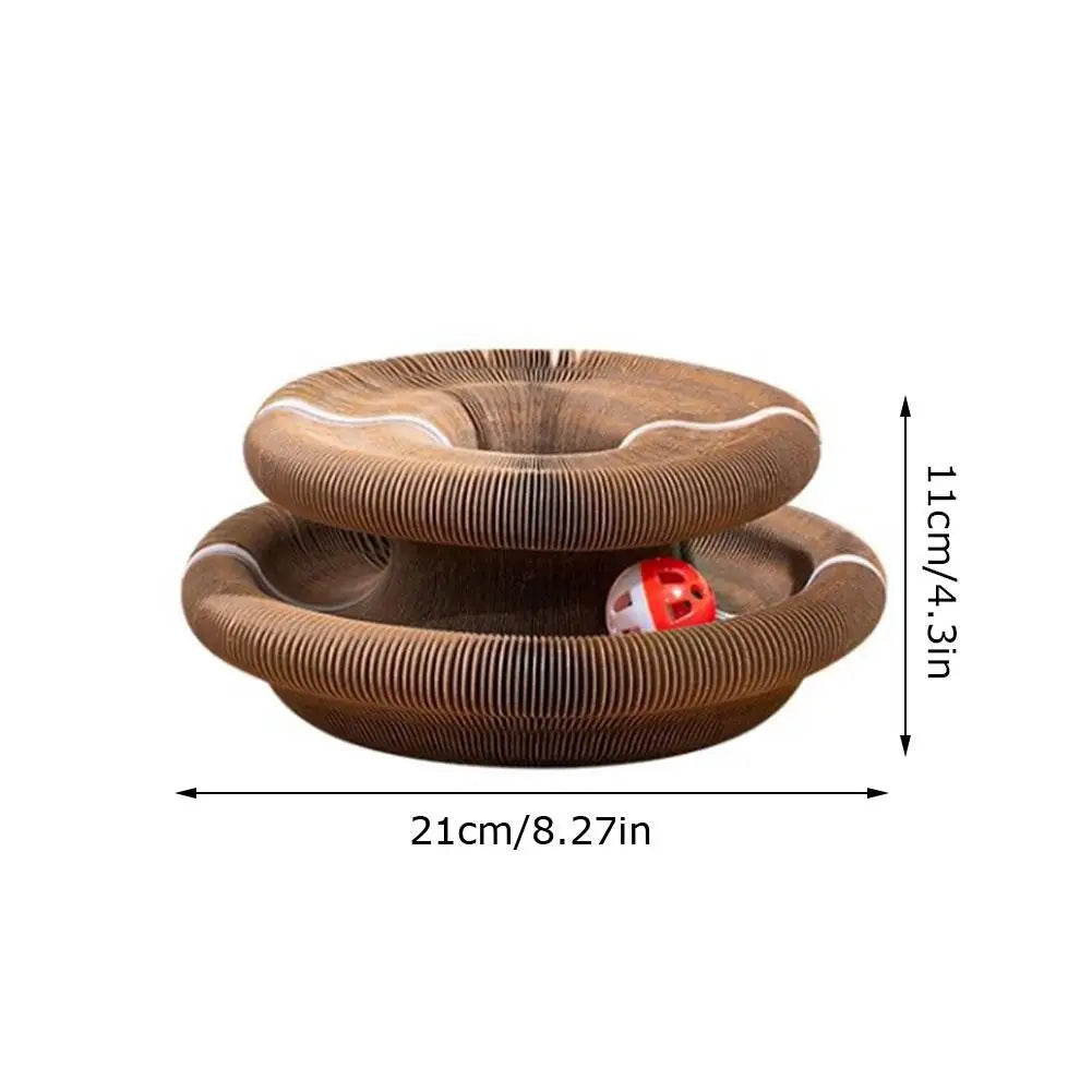 Magic Organ Cat Scratcher – Foldable with Rolling Ball