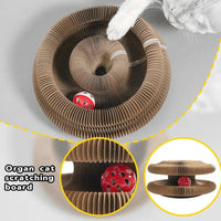 Magic Organ Cat Scratcher – Foldable with Rolling Ball