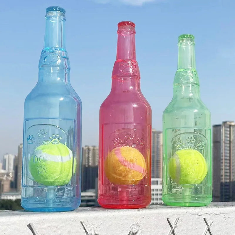 Bite-Resistant Bottle - Squeaky Chew Toy
