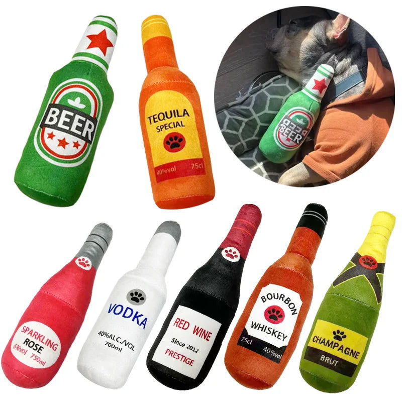 Beer Bottle Dog Toy - Fun Viral Toys