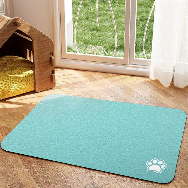 Absorbent Water Mat - Quick Dry Pet Placemat