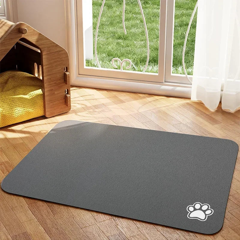 Absorbent Water Mat - Quick Dry Pet Placemat