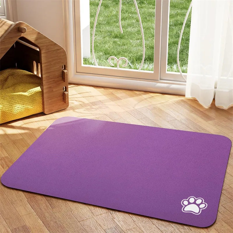 Absorbent Water Mat - Quick Dry Pet Placemat