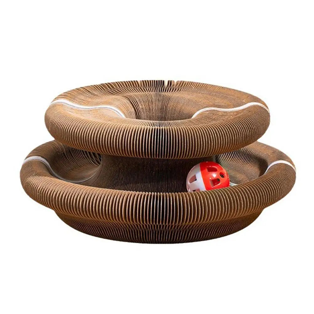 Magic Organ Cat Scratcher – Foldable with Rolling Ball