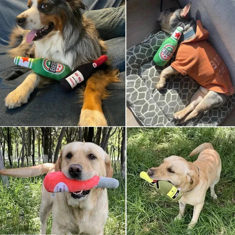 Beer Bottle Dog Toy - Fun Viral Toys
