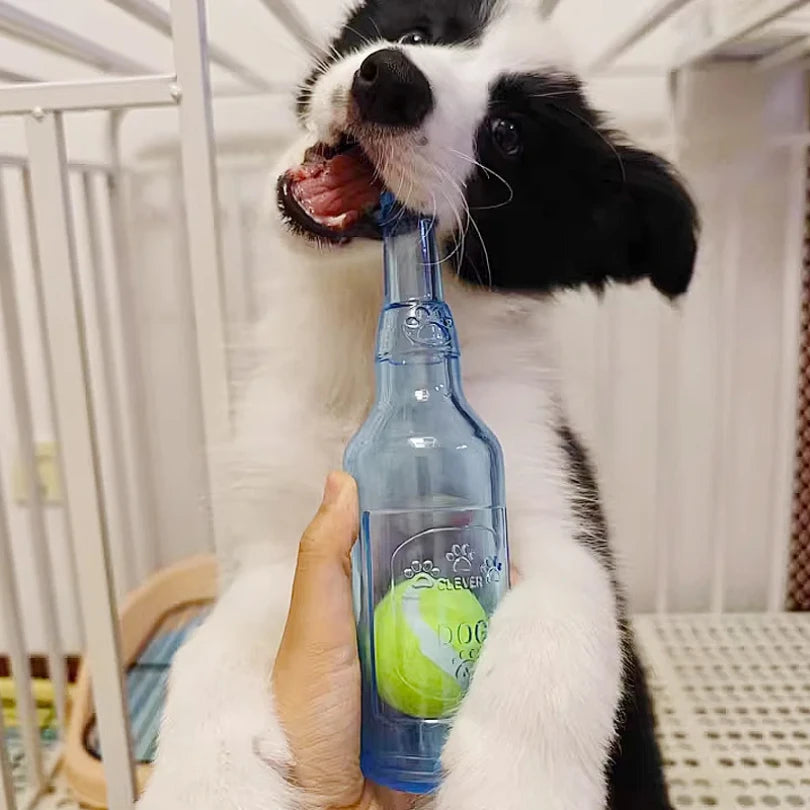 Bite-Resistant Bottle - Squeaky Chew Toy