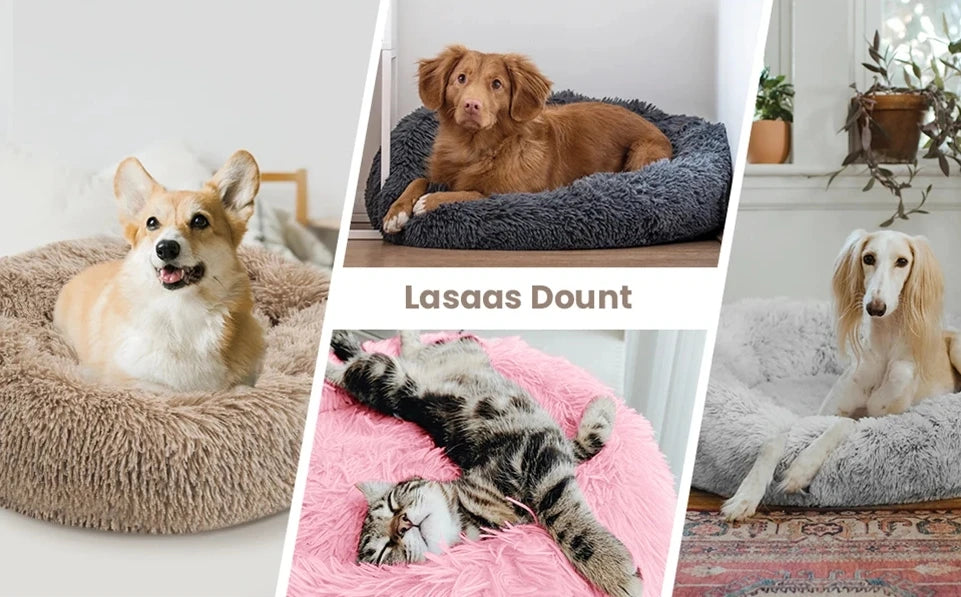 Oversized Round Pet Bed - Plush Nest