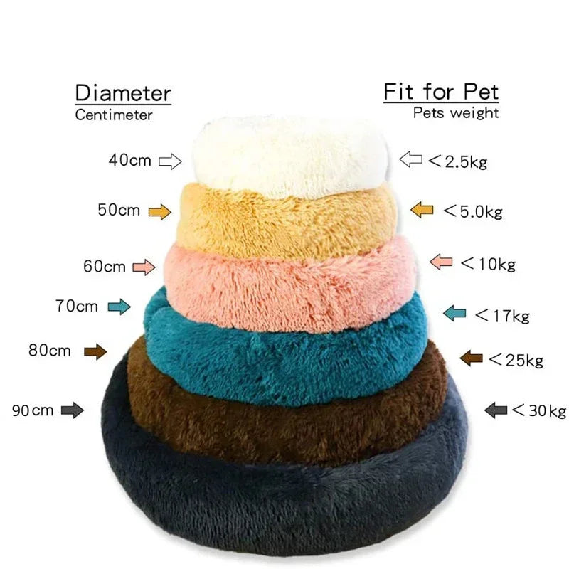 Oversized Round Pet Bed - Plush Nest