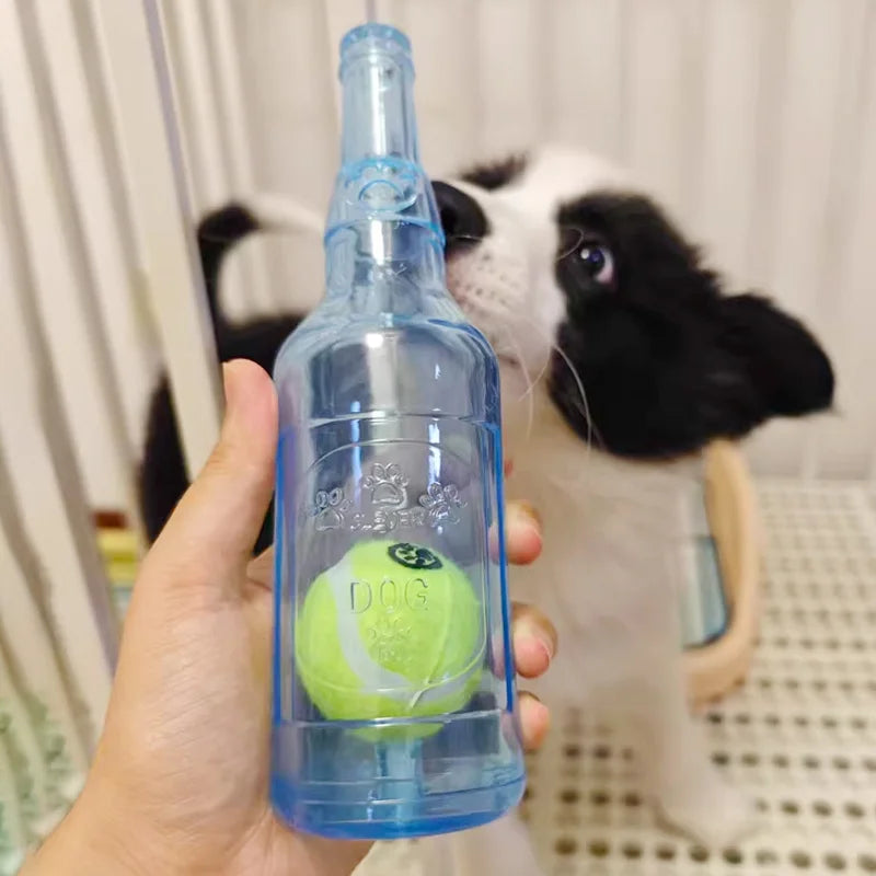 Bite-Resistant Bottle - Squeaky Chew Toy