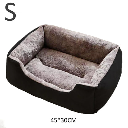 Plush Cat Bed Basket - Cozy Plush Bed