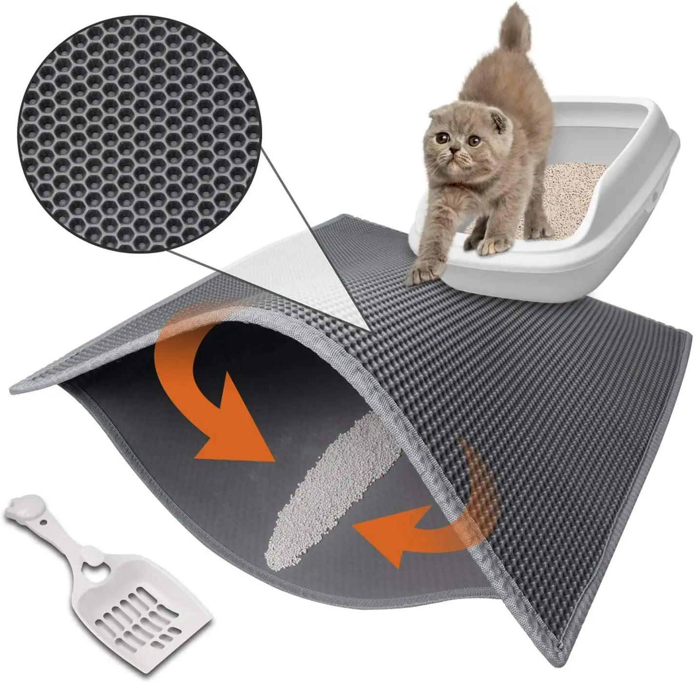 Honeycomb Litter Mat - Waterproof & Durable