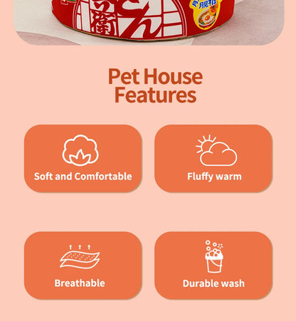 Instant Noodle Pet Bed - Super Large Cozy Nest