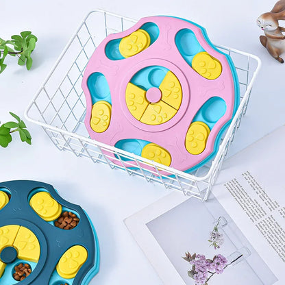 Interactive Puzzle Feeder - Slow Eating IQ Booster for Dogs