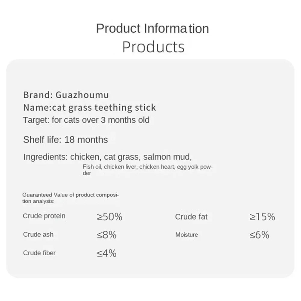Cat Grass Sticks - Teeth Cleaning Chews