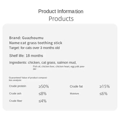 Cat Grass Sticks - Teeth Cleaning Chews