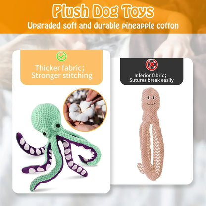 Octopus Chew Toy - Bite-Resistant Plush