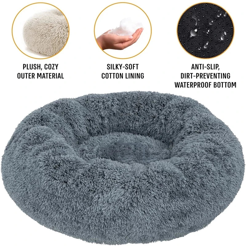 Oversized Round Pet Bed - Plush Nest