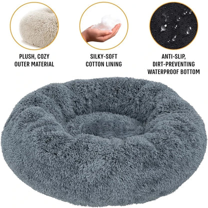Oversized Round Pet Bed - Plush Nest