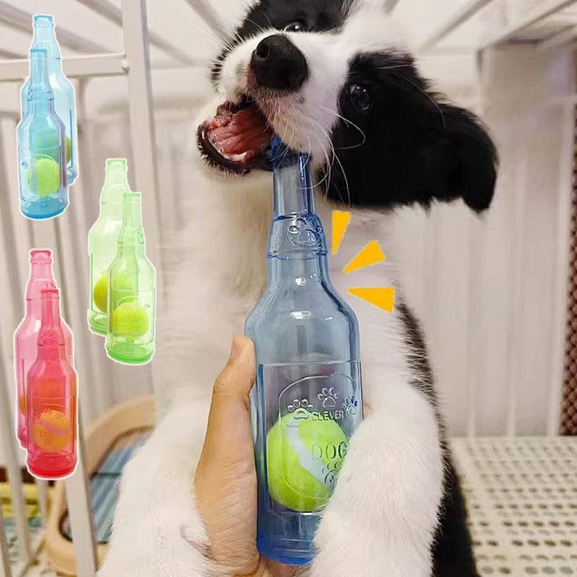 Bite-Resistant Bottle - Squeaky Chew Toy