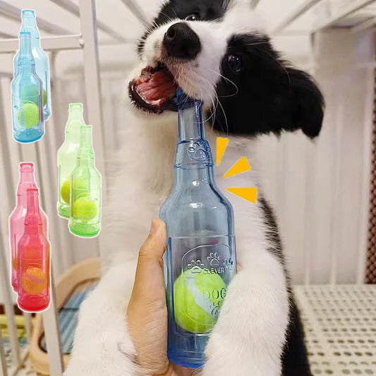 Bite-Resistant Bottle - Squeaky Chew Toy
