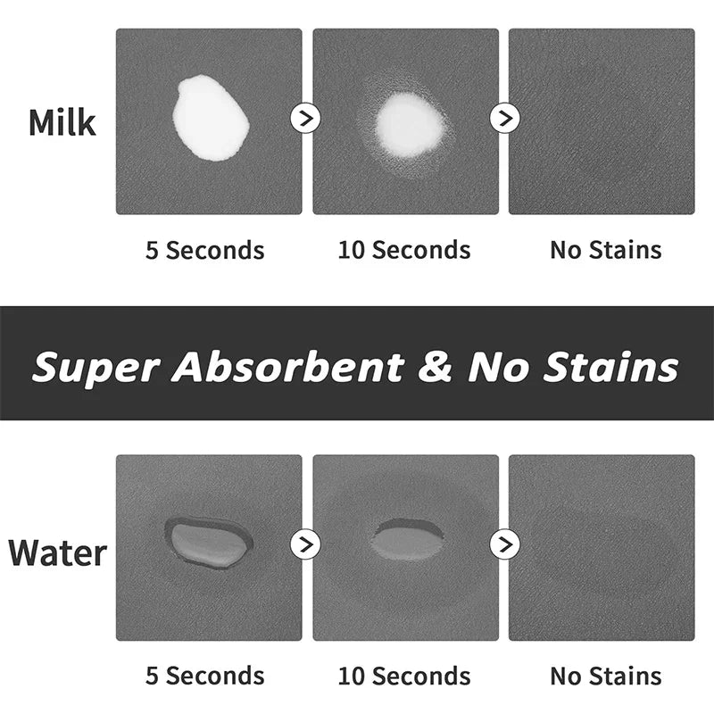 Absorbent Water Mat - Quick Dry Pet Placemat
