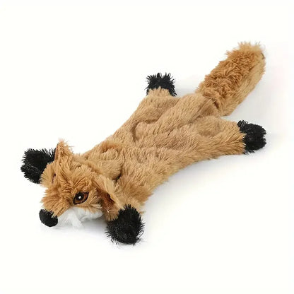 Plush Interactive Toy - Squeaky Animal Chew