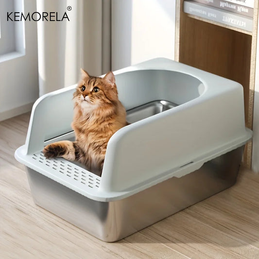 Large Litter Box - Odor Proof Steel Pan