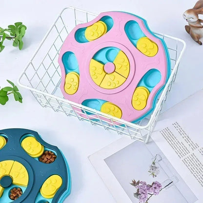 Interactive Puzzle Feeder - Slow Eating IQ Booster for Dogs