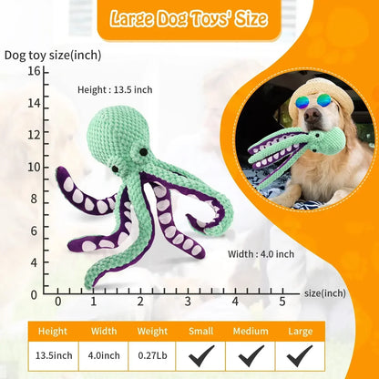 Octopus Chew Toy - Bite-Resistant Plush