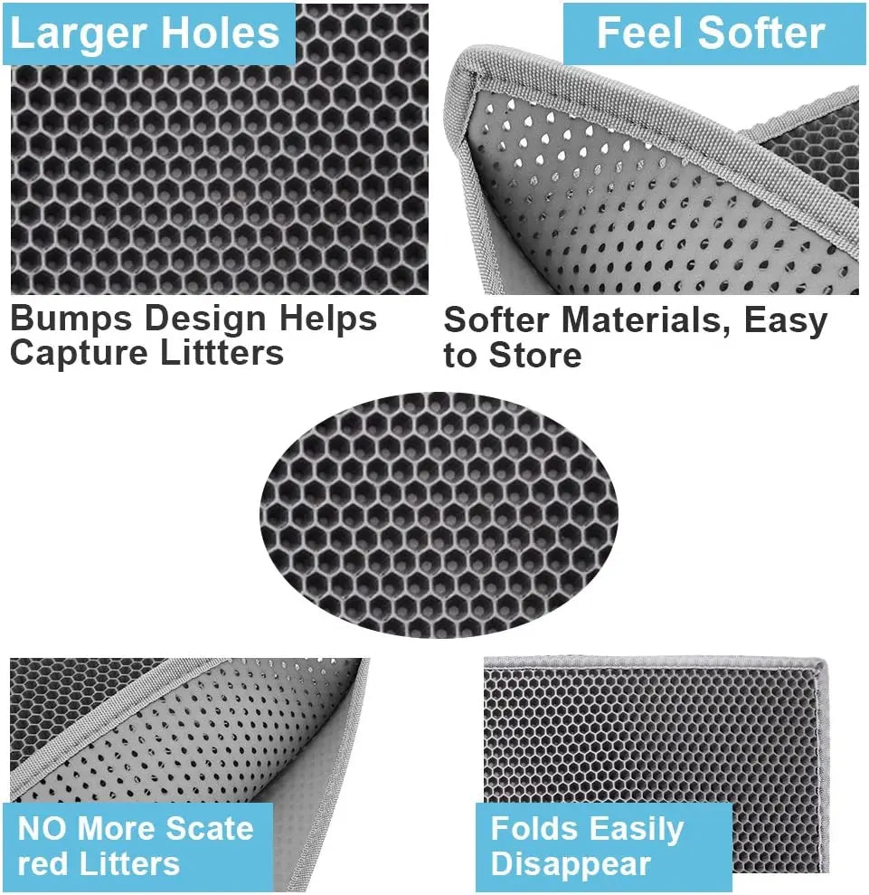 Honeycomb Litter Mat - Waterproof & Durable