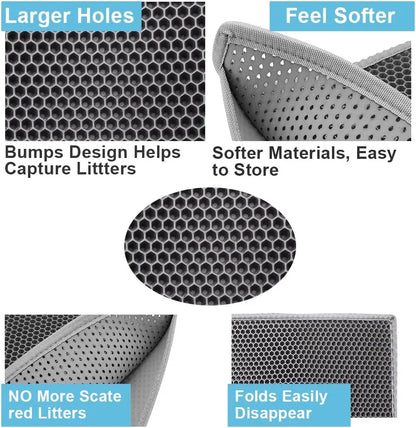 Honeycomb Litter Mat - Waterproof & Durable