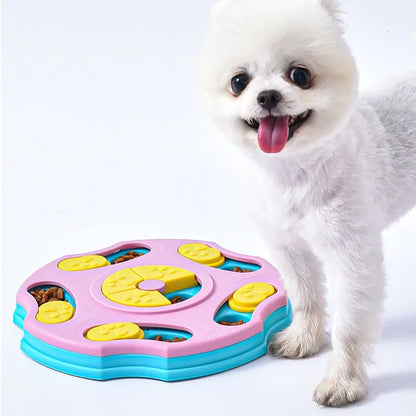Interactive Puzzle Feeder - Slow Eating IQ Booster for Dogs