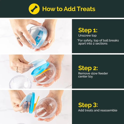 Treat Dispenser Ball - Interactive Food Puzzle