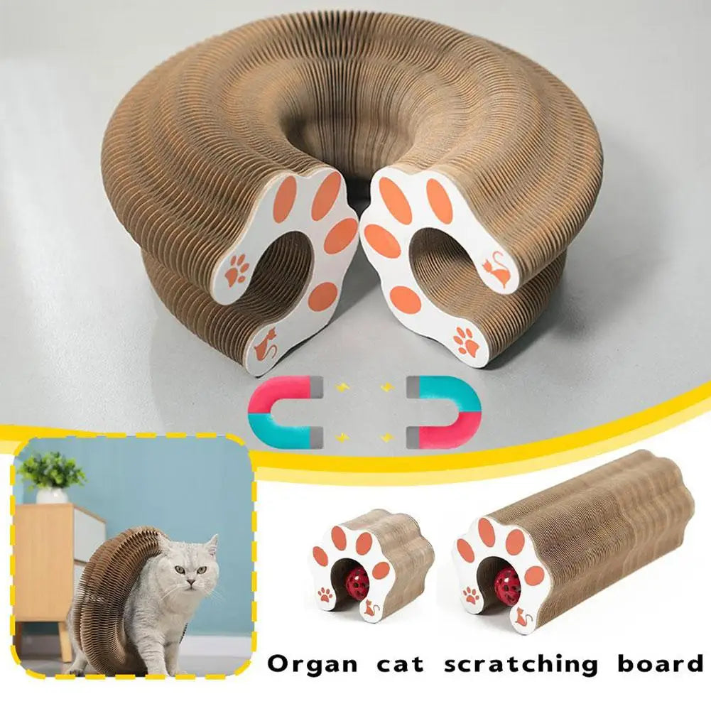 Magic Organ Cat Scratcher – Foldable with Rolling Ball
