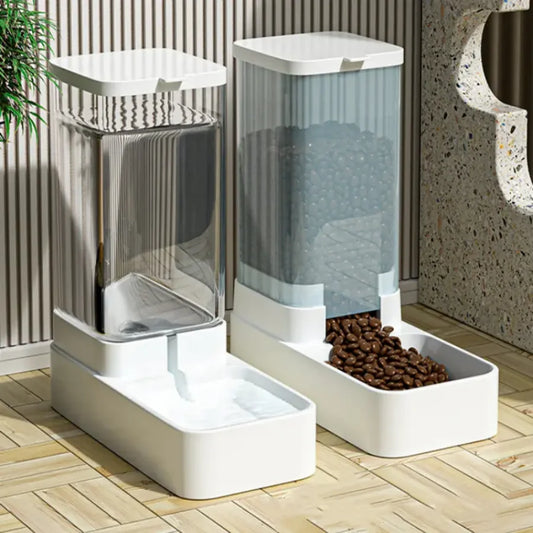 Automatic Pet Feeder - Food & Water Bowl Set