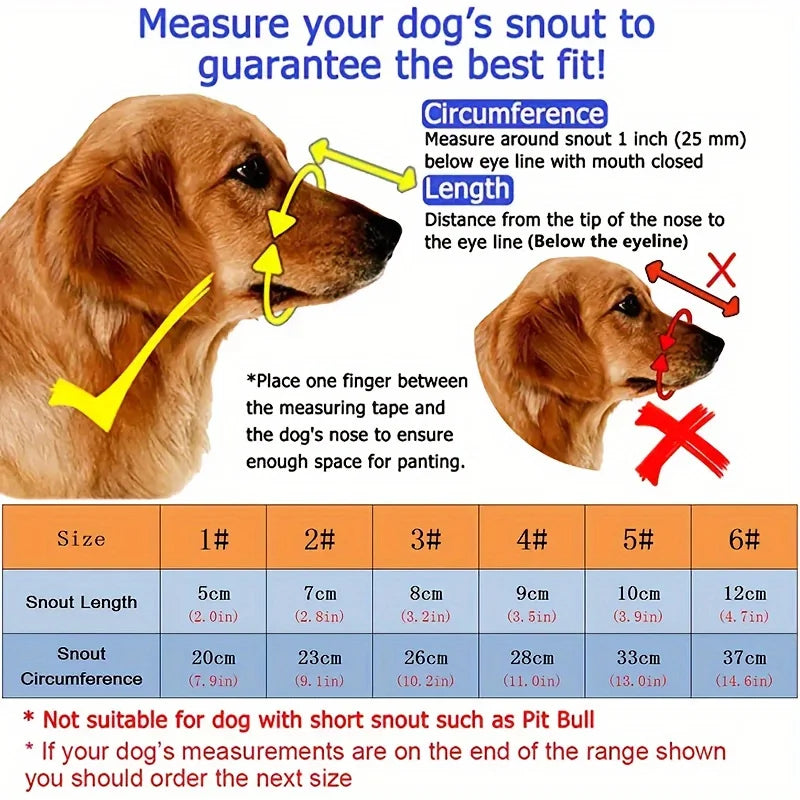 Adjustable Safety Muzzle - Dog Bite Preventer