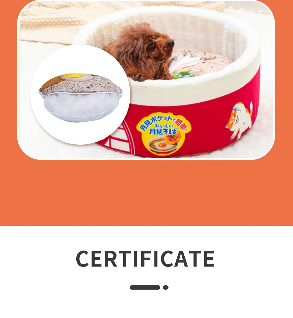 Instant Noodle Pet Bed - Super Large Cozy Nest