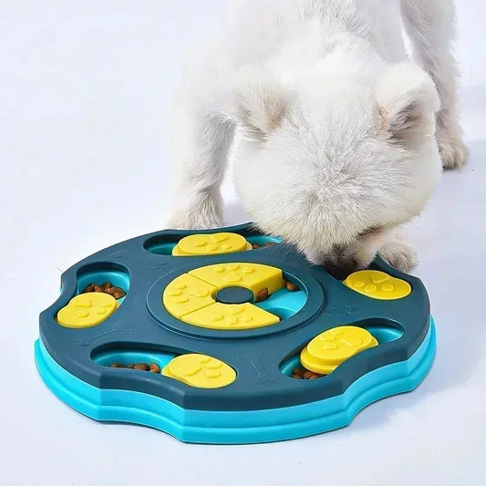 Interactive Puzzle Feeder - Slow Eating IQ Booster for Dogs