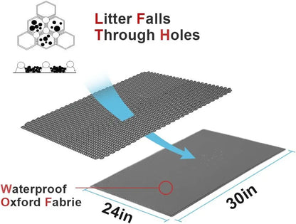 Honeycomb Litter Mat - Waterproof & Durable