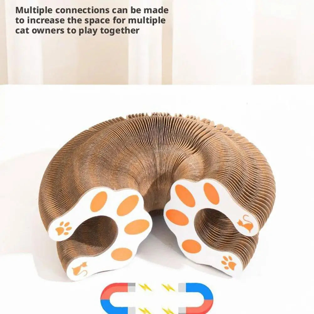 Magic Organ Cat Scratcher – Foldable with Rolling Ball