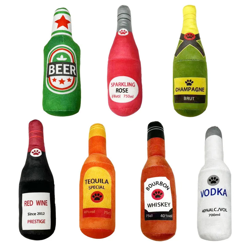 Beer Bottle Dog Toy - Fun Viral Toys
