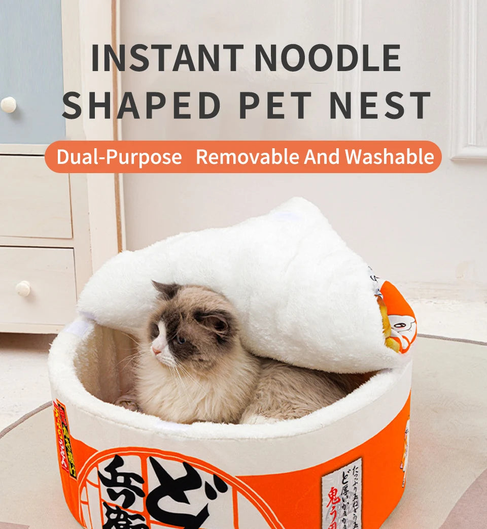 Instant Noodle Pet Bed - Super Large Cozy Nest