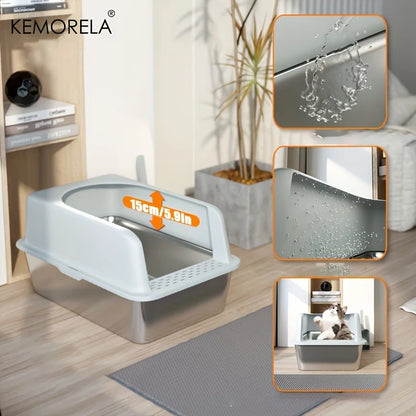 Large Litter Box - Odor Proof Steel Pan