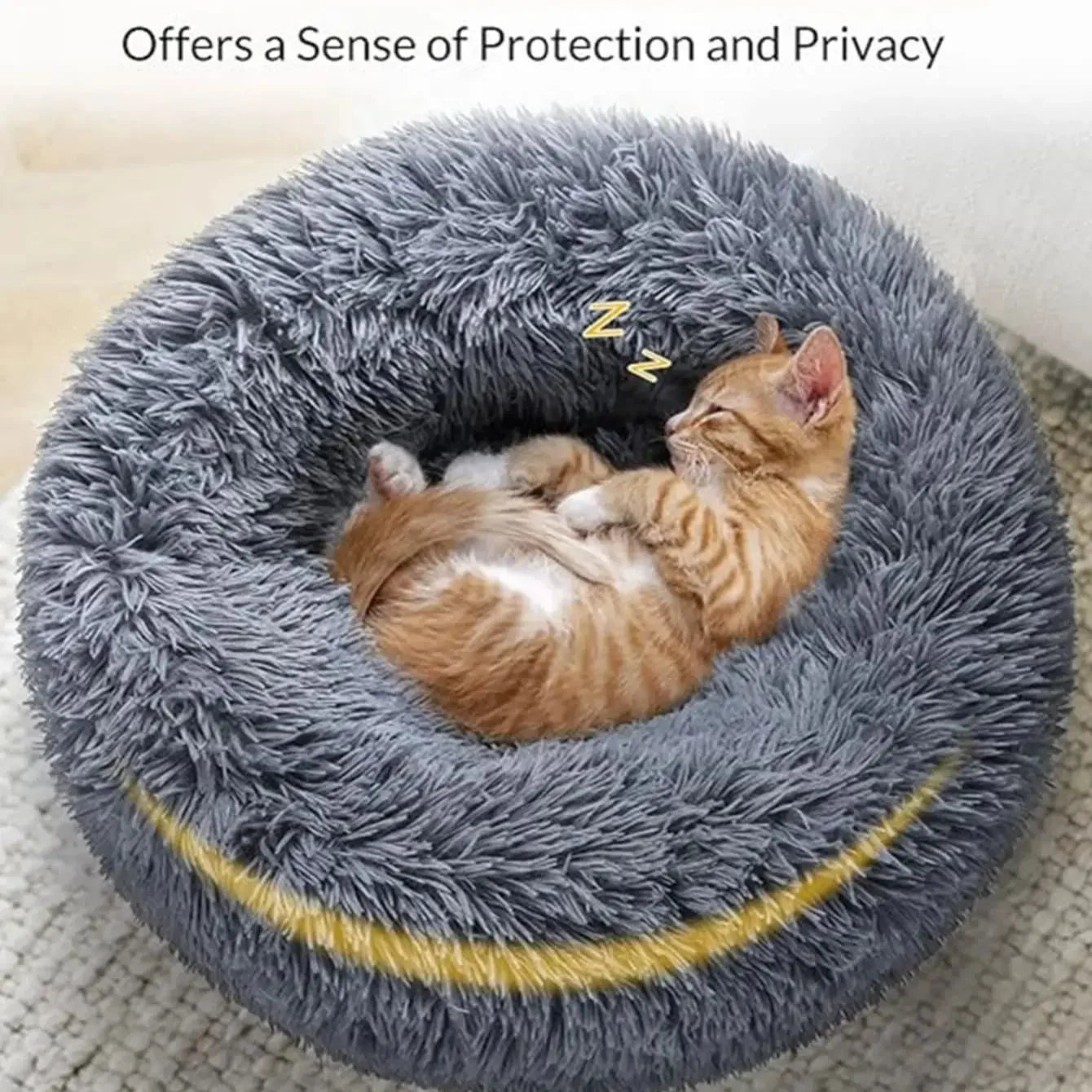 Oversized Round Pet Bed - Plush Nest