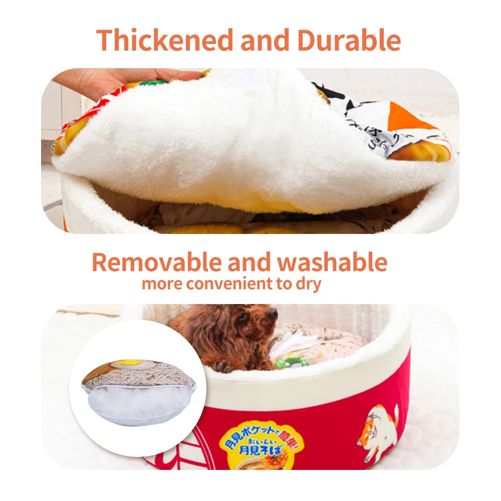 Instant Noodle Pet Bed - Super Large Cozy Nest